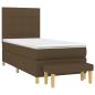 Preview: Boxspringbett mit Matratze Dunkelbraun 80x200 cm Stoff