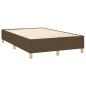 Preview: Boxspringbett mit Matratze Dunkelbraun 120x200 cm Stoff