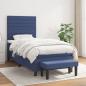 Preview: ARDEBO.de - Boxspringbett mit Matratze Blau 80x200 cm Stoff