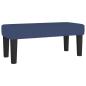 Preview: Boxspringbett mit Matratze Blau 90x190 cm Stoff