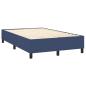 Preview: Boxspringbett mit Matratze Blau 120x200 cm Stoff