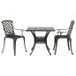 Preview: 3-tlg. Bistro-Set Bronzen Aluminiumguss