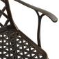 Preview: 3-tlg. Bistro-Set Bronzen Aluminiumguss