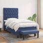 Preview: ARDEBO.de - Boxspringbett mit Matratze Blau 80x200 cm Stoff