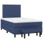 Preview: Boxspringbett mit Matratze Blau 120x190 cm Stoff