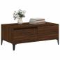 Preview: Couchtisch Braun Eichen-Optik 90x50x36,5 cm Holzwerkstoff