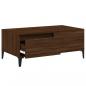 Preview: Couchtisch Braun Eichen-Optik 90x50x36,5 cm Holzwerkstoff