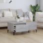 Preview: Couchtisch Grau Sonoma 90x50x36,5 cm Holzwerkstoff