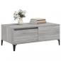 Preview: Couchtisch Grau Sonoma 90x50x36,5 cm Holzwerkstoff