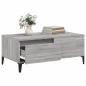 Preview: Couchtisch Grau Sonoma 90x50x36,5 cm Holzwerkstoff