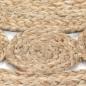 Preview: Teppich Geflochten Jute 210 cm Rund