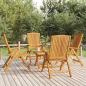 Preview: ARDEBO.de - 5-tlg. Garten-Lounge-Set Massivholz Teak 