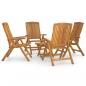 Preview: 5-tlg. Garten-Lounge-Set Massivholz Teak 