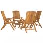 Preview: 5-tlg. Garten-Lounge-Set Massivholz Teak 