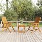 Preview: ARDEBO.de - 3-tlg. Garten-Lounge-Set Massivholz Teak 