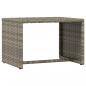 Preview: Sonnenliege 1 Stk. mit Tisch Grau Poly Rattan