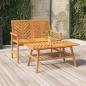 Preview: ARDEBO.de - 2-tlg. Garten-Lounge-Set Massivholz Akazie