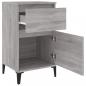 Preview: Nachttische 2 Stk. Grau Sonoma 40x35x70 cm