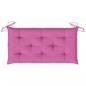 Preview: Gartenbank-Auflage Rosa 100x50x7 cm Oxford-Gewebe