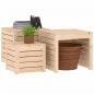 Preview: 3-tlg. Gartenbox-Set Massivholz Kiefer