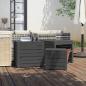 Preview: ARDEBO.de - 3-tlg. Gartenbox-Set Grau Massivholz Kiefer