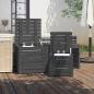 Preview: 3-tlg. Gartenbox-Set Grau Massivholz Kiefer