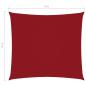 Preview: Sonnensegel Oxford-Gewebe Quadratisch 5x5 m Rot