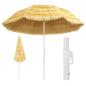 Preview: ARDEBO.de - Strandschirm Natur 300 cm Hawaii-Stil