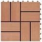 Preview: 22 Stk. Terrassenfliesen 30 x 30 cm 2 qm WPC Teakholzfarbe