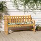 Preview: ARDEBO.de - Gartenbank-Auflage Mehrfarbig 180x50x7 cm Oxford-Gewebe