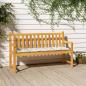 Preview: ARDEBO.de - Gartenbank-Auflage Blattmuster 180x50x7 cm Oxford-Gewebe