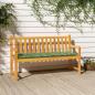 Preview: ARDEBO.de - Gartenbank-Auflage Blattmuster 180x50x7 cm Oxford-Gewebe