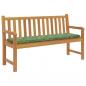 Preview: Gartenbank-Auflage Blattmuster 180x50x7 cm Oxford-Gewebe