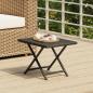 Preview: ARDEBO.de - Klapptisch Schwarz 45x35x32 cm Poly Rattan