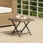 Preview: ARDEBO.de - Klapptisch Grau 45x35x32 cm Poly Rattan