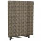 Preview: Klapptisch Grau 45x35x32 cm Poly Rattan