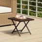 Preview: ARDEBO.de - Klapptisch Braun 45x35x32 cm Poly Rattan