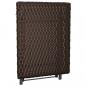 Preview: Klapptisch Braun 45x35x32 cm Poly Rattan