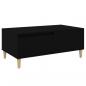 Preview: Couchtisch Schwarz 90x50x36,5 cm Holzwerkstoff