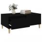 Preview: Couchtisch Schwarz 90x50x36,5 cm Holzwerkstoff