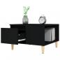 Preview: Couchtisch Schwarz 55x55x36,5 cm Holzwerkstoff