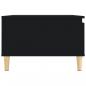 Preview: Couchtisch Schwarz 55x55x36,5 cm Holzwerkstoff