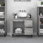 Preview: Badschrank Grau Sonoma 65x33x60 cm Holzwerkstoff