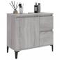 Preview: Badschrank Grau Sonoma 65x33x60 cm Holzwerkstoff