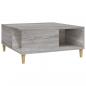 Preview: Couchtisch Grau Sonoma 80x80x36,5 cm Holzwerkstoff