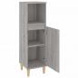 Preview: Badschrank Grau Sonoma 30x30x100 cm Holzwerkstoff