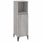 Preview: Badschrank Grau Sonoma 30x30x100 cm Holzwerkstoff