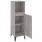 Preview: Badschrank Grau Sonoma 30x30x100 cm Holzwerkstoff