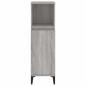 Preview: Badschrank Grau Sonoma 30x30x100 cm Holzwerkstoff