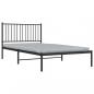 Preview: Bettgestell mit Kopfteil Metall Schwarz 107x203 cm